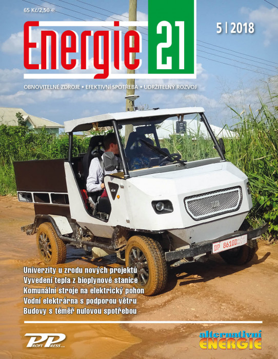 Obálka titulu Energie 21/Alternativní energie - vydanie č. 5/2018