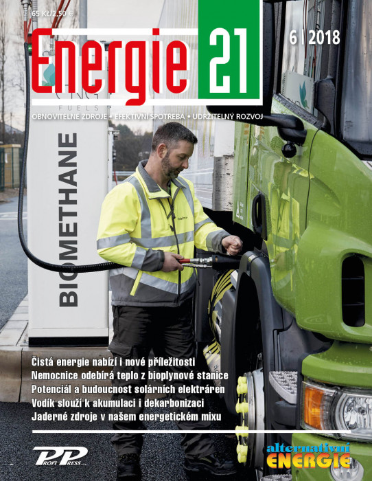 Obálka titulu Energie 21/Alternativní energie - vydanie č. 6/2018