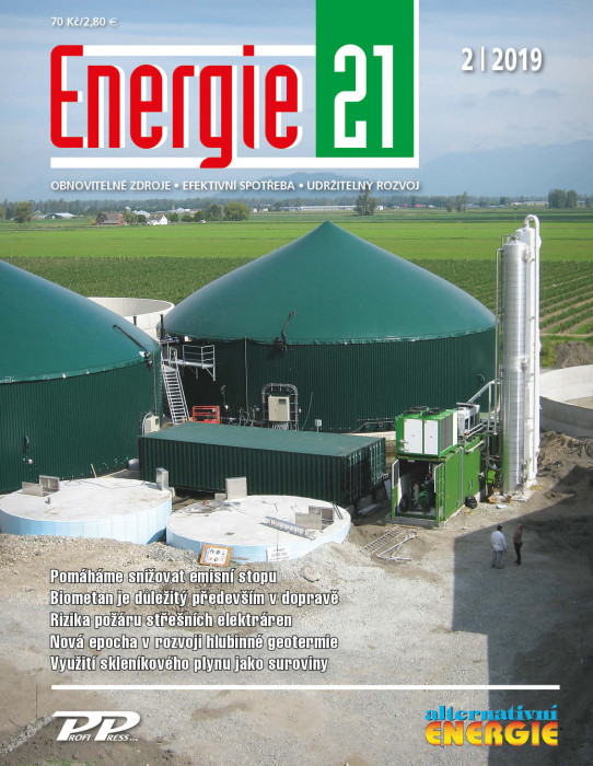 Obálka titulu Energie 21/Alternativní energie - vydanie č. 2/2019