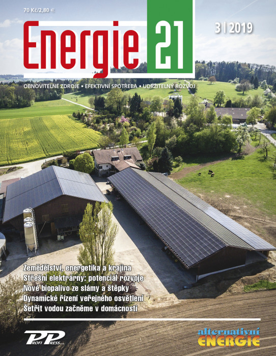 Obálka titulu Energie 21/Alternativní energie - vydanie č. 3/2019