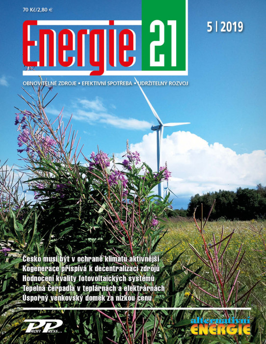 Obálka titulu Energie 21/Alternativní energie - vydanie č. 5/2019
