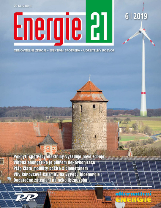 Obálka titulu Energie 21/Alternativní energie - vydanie č. 6/2019