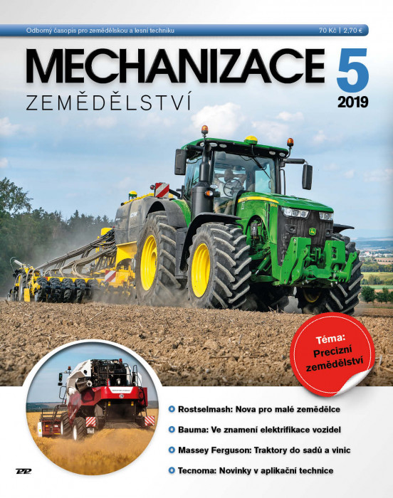 Obálka titulu Mechanizace zemědělství - vydanie č. 5/2019