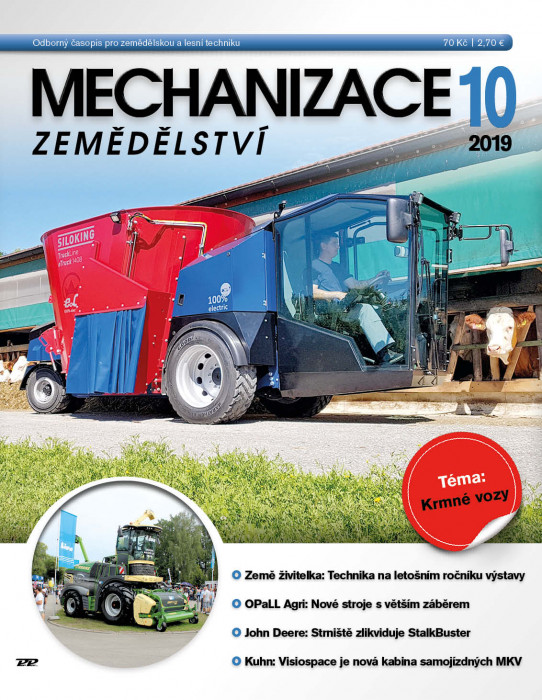 Obálka titulu Mechanizace zemědělství - vydanie č. 10/2019