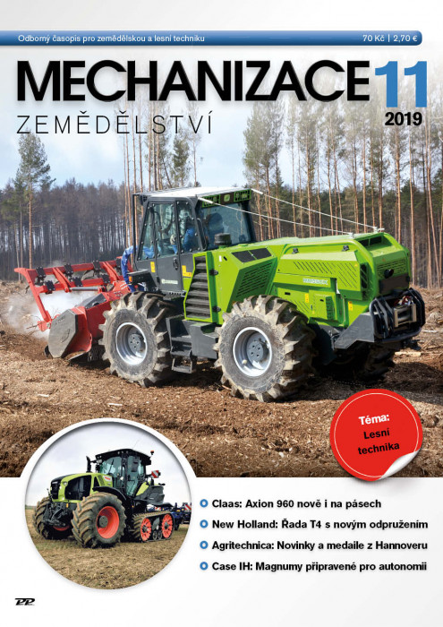 Obálka titulu Mechanizace zemědělství - vydanie č. 11/2019