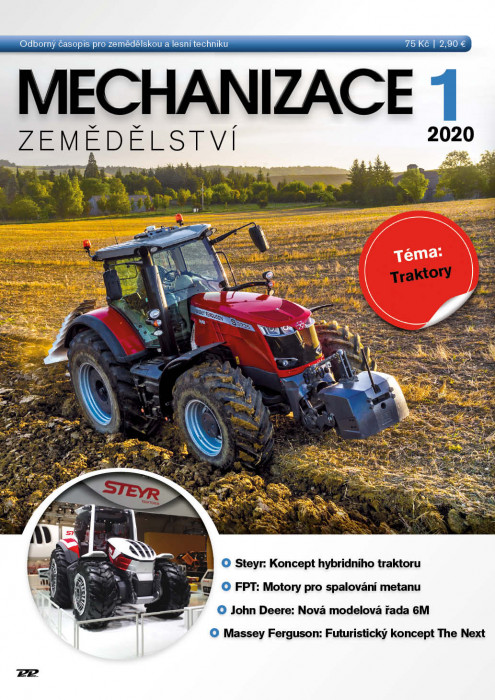 Obálka titulu Mechanizace zemědělství - vydanie č. 1/2020