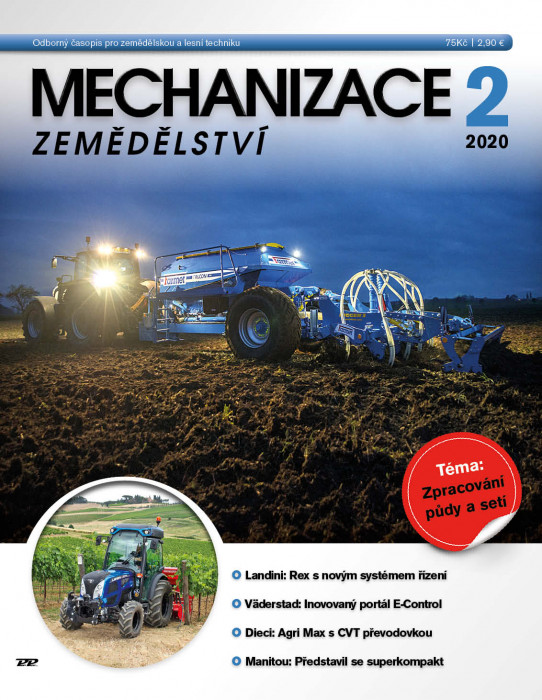 Obálka titulu Mechanizace zemědělství - vydanie č. 2/2020