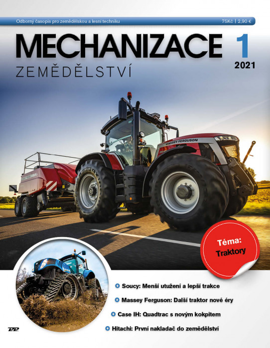Obálka titulu Mechanizace zemědělství - vydanie č. 1/2021