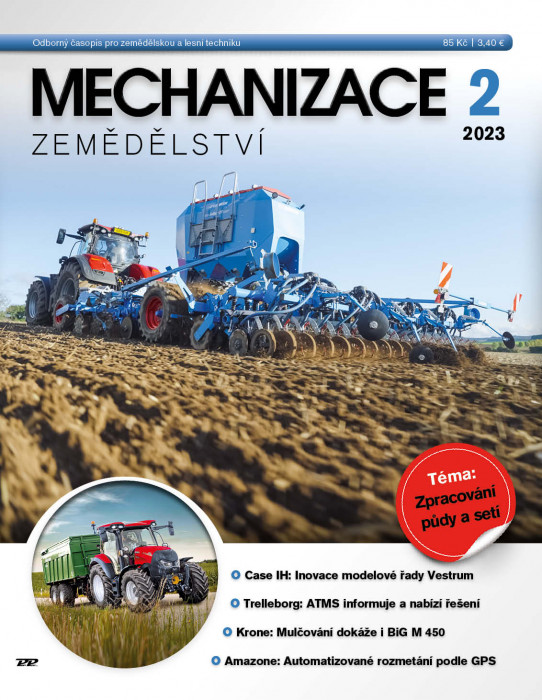 Obálka titulu Mechanizace zemědělství - vydanie č. 2/2023