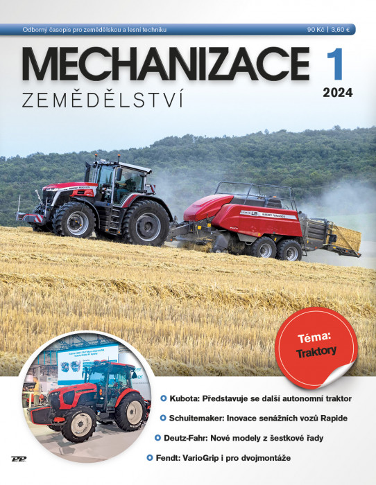 Obálka titulu Mechanizace zemědělství - vydanie č. 1/2024