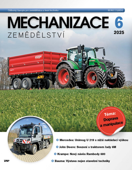 Obálka titulu Mechanizace zemědělství