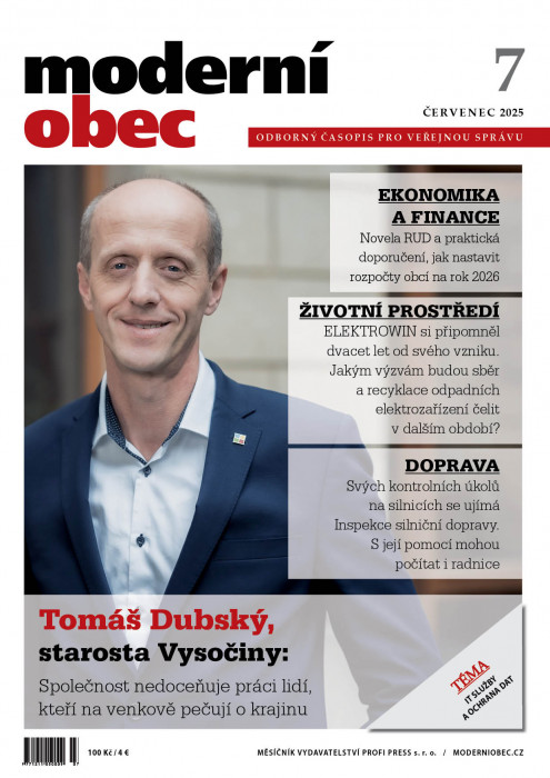 Obálka časopisu Moderní obec