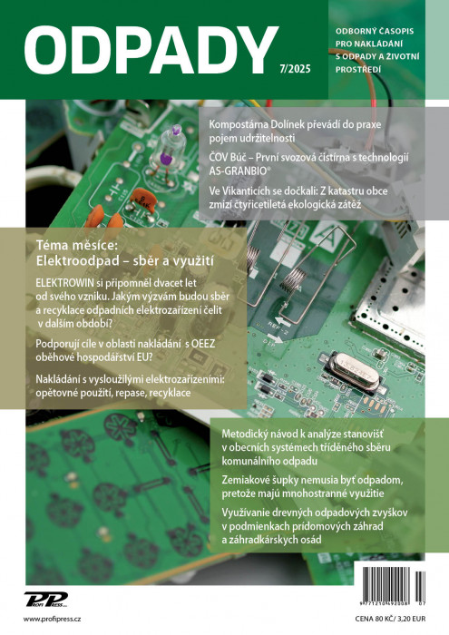 Obálka časopisu Odpady