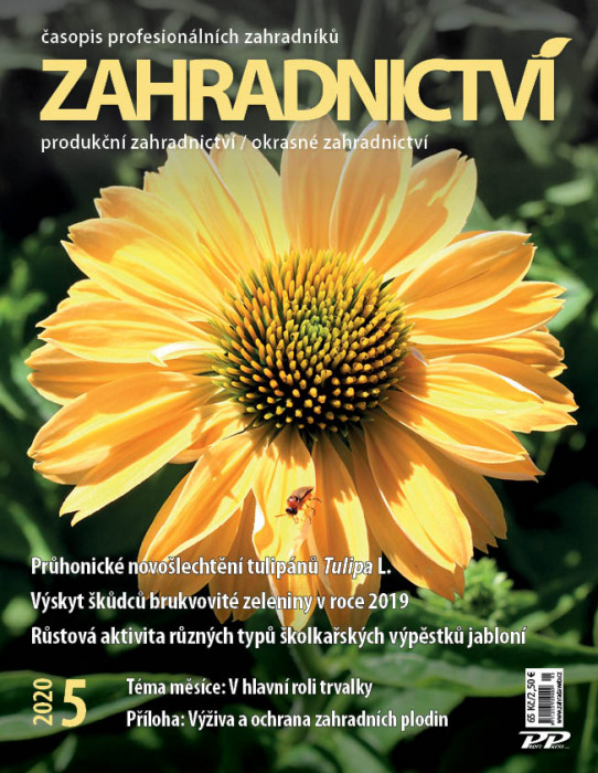 Obálka titulu Zahradnictví - vydanie č. 5/2020