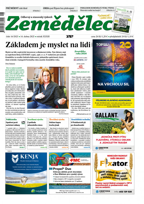 Obálka titulu Zemědělec