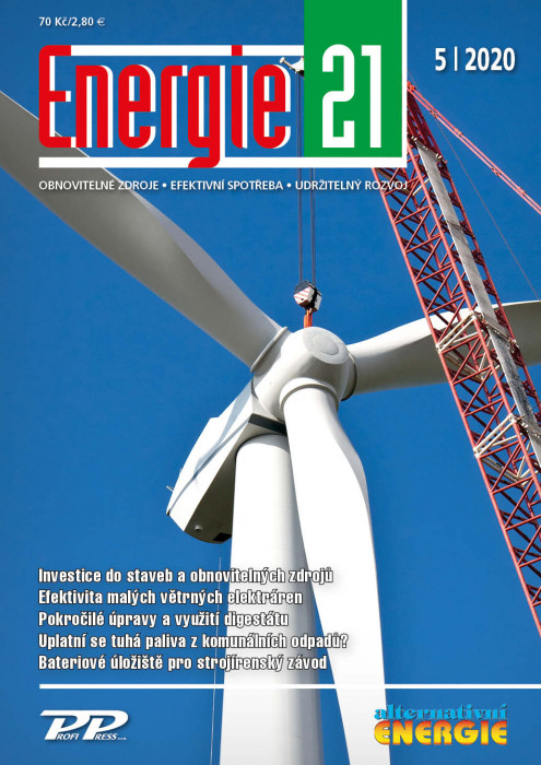 Obálka titulu Energie 21/Alternativní energie - vydanie č. 5/2020