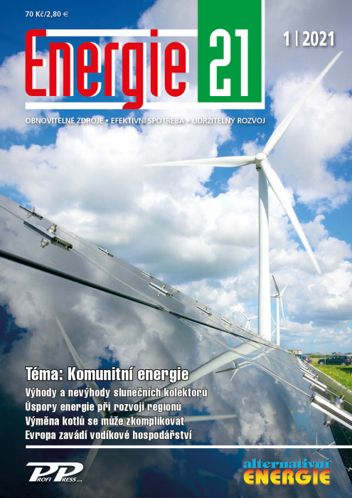 Obálka titulu Energie 21/Alternativní energie - vydanie č. 1/2021