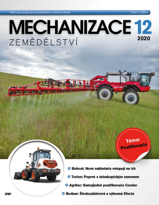 Obálka titulu Mechanizace zemědělství - vydanie č. 12/2020