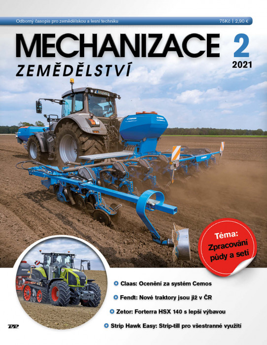 Obálka titulu Mechanizace zemědělství - vydanie č. 2/2021
