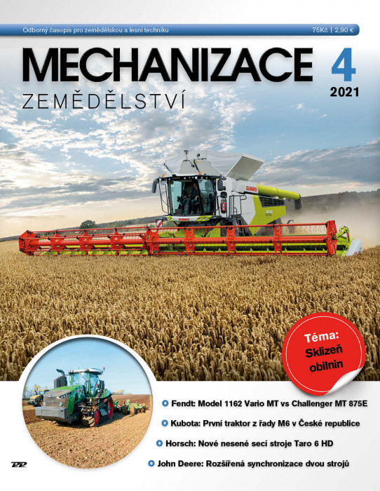 Obálka titulu Mechanizace zemědělství - vydanie č. 4/2021