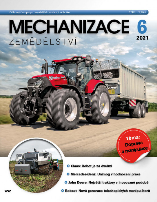 Obálka titulu Mechanizace zemědělství - vydanie č. 6/2021