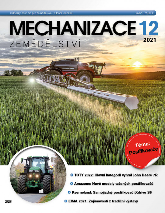 Obálka titulu Mechanizace zemědělství - vydanie č. 12/2021