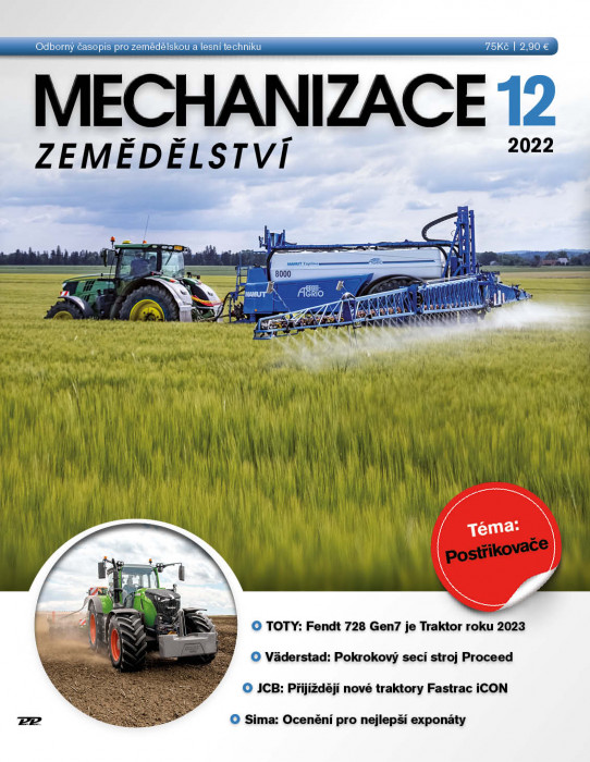 Obálka titulu Mechanizace zemědělství - vydanie č. 12/2022