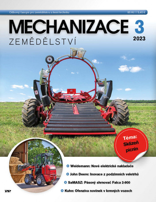 Obálka titulu Mechanizace zemědělství - vydanie č. 3/2023