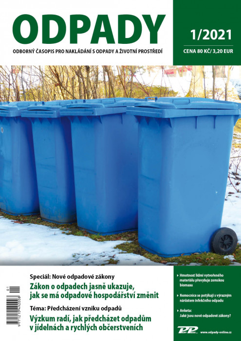 Obálka titulu Odpady - vydanie č. 1/2021