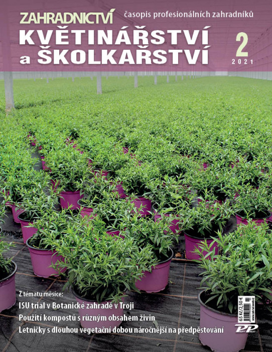 Obálka titulu Zahradnictví - vydanie č. 2/2021